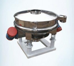 Straight flow round powder vibrator sieve for removing impurity